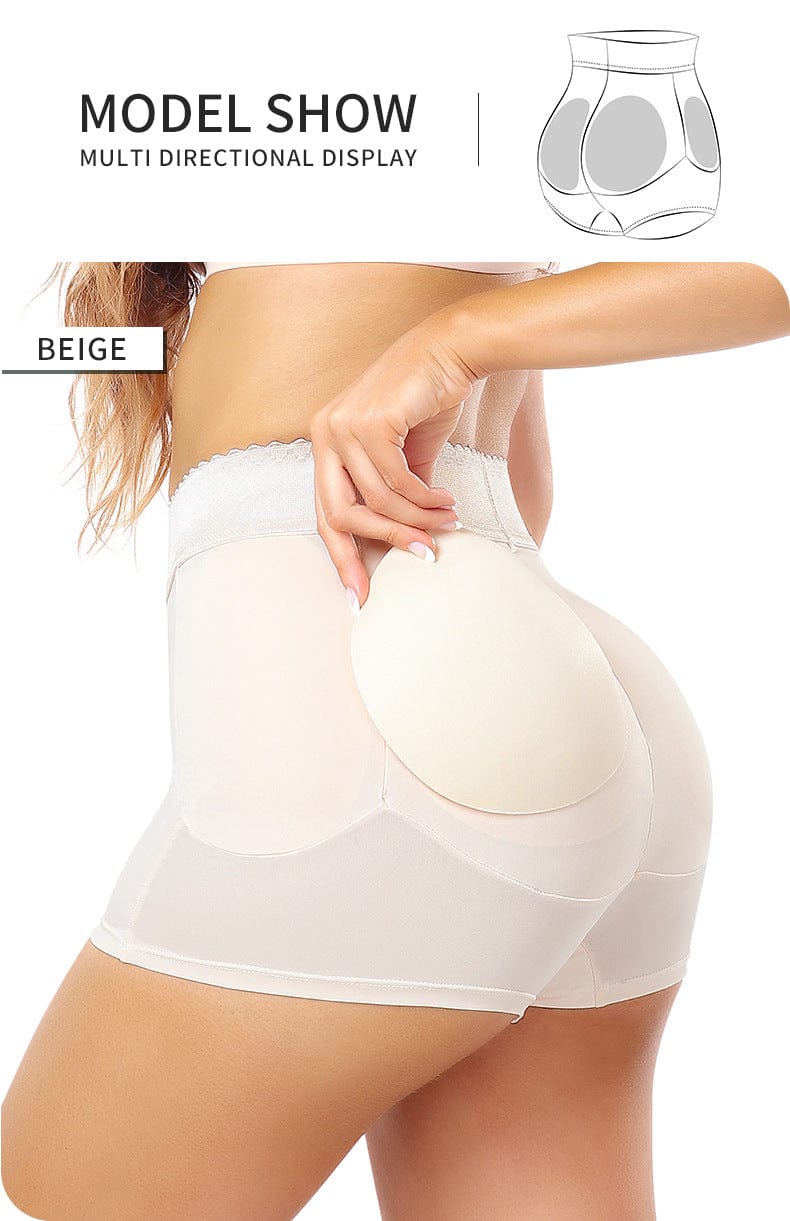 Waist and Hip Slimming Shaping Shorts with Hip Pads