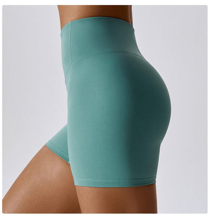 Women High Waist Hip Lifting Shapewear Gym Shorts