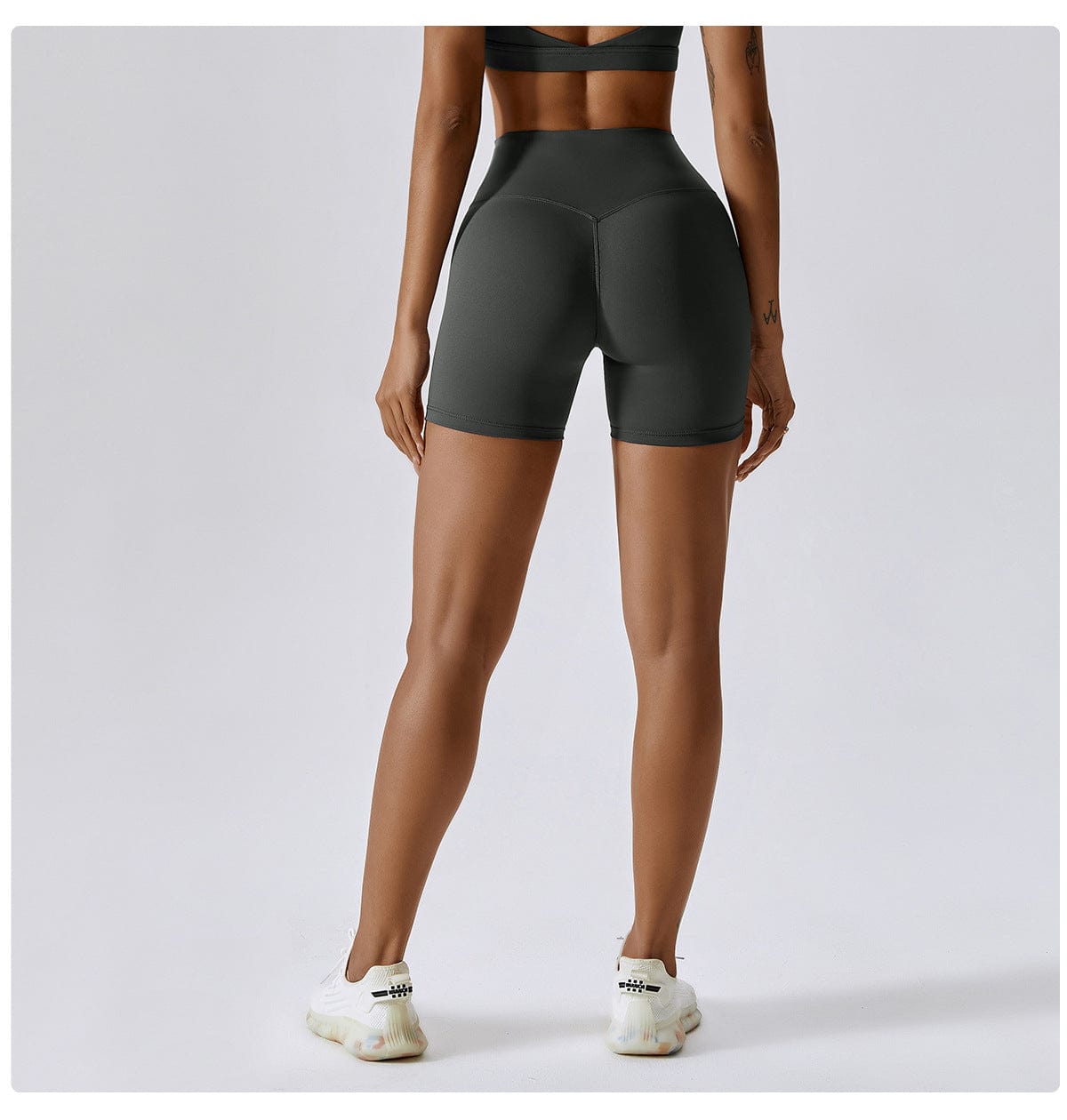 Women High Waist Hip Lifting Shapewear Gym Shorts