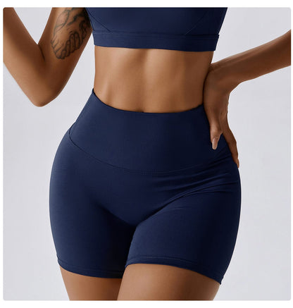 Women High Waist Hip Lifting Shapewear Gym Shorts