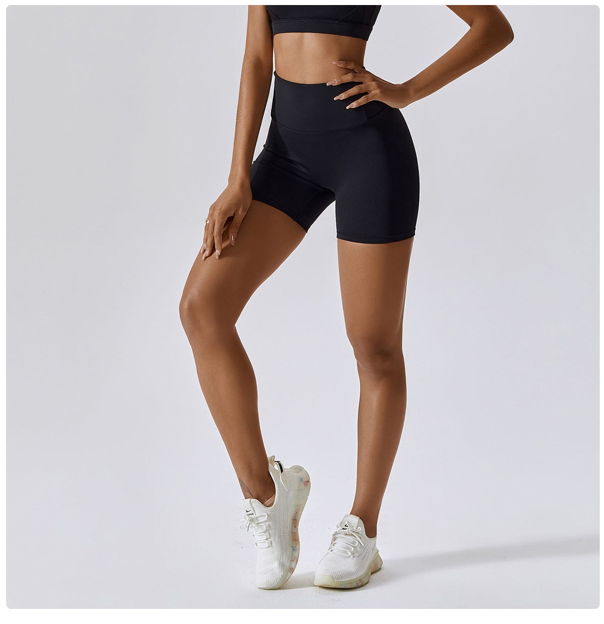 Women High Waist Hip Lifting Shapewear Gym Shorts