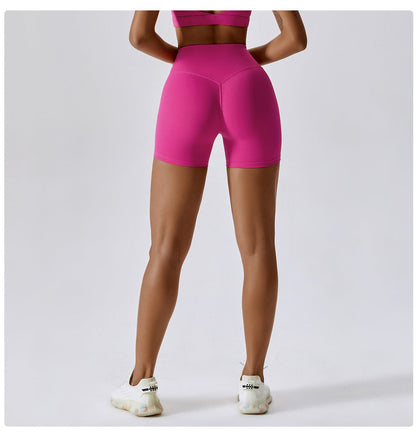Women High Waist Hip Lifting Shapewear Gym Shorts