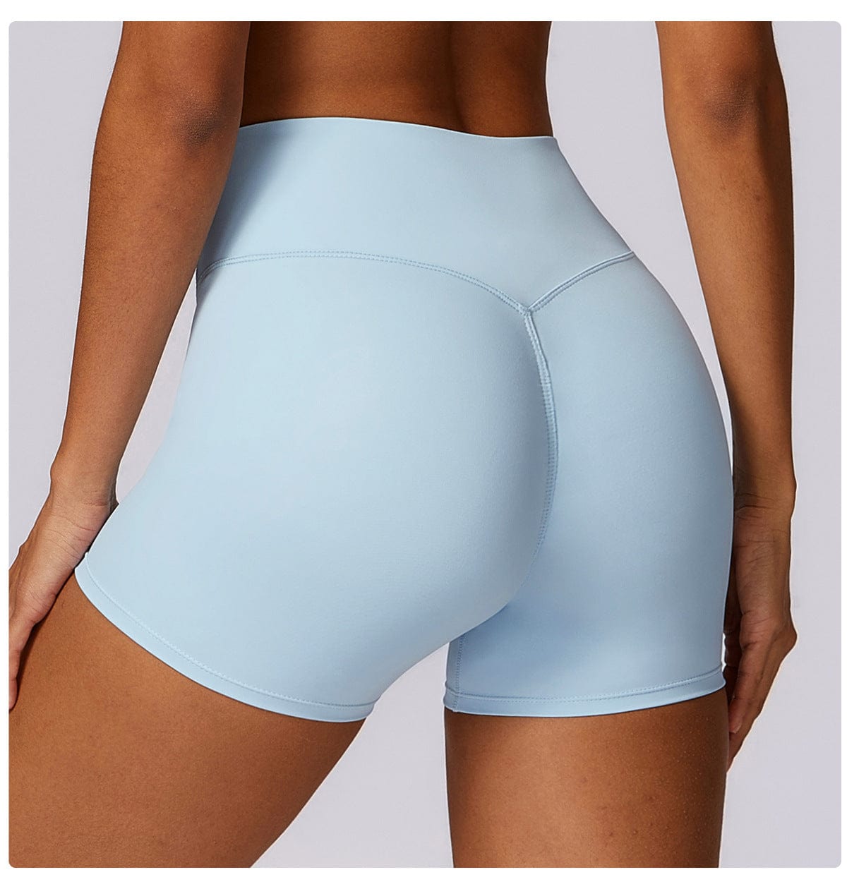 Women High Waist Hip Lifting Shapewear Gym Shorts
