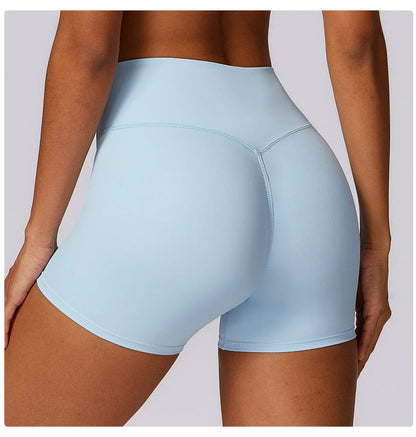 Women High Waist Hip Lifting Shapewear Gym Shorts