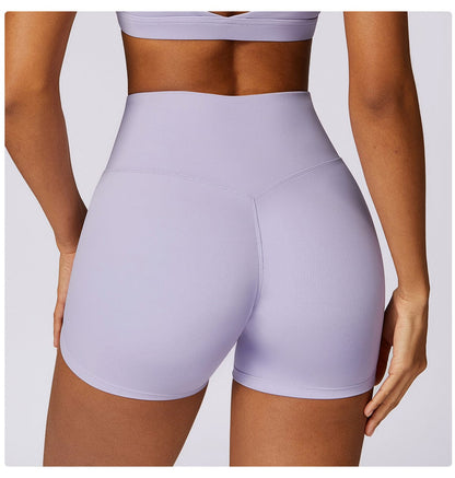 Women High Waist Hip Lifting Shapewear Gym Shorts