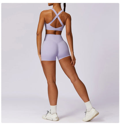 Women High Waist Hip Lifting Shapewear Gym Shorts