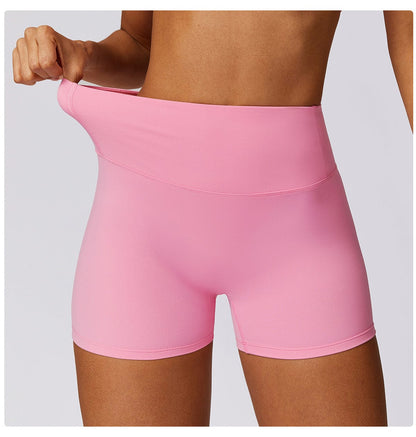 Women High Waist Hip Lifting Shapewear Gym Shorts