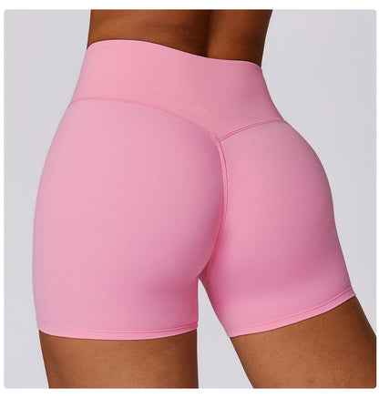 Women High Waist Hip Lifting Shapewear Gym Shorts