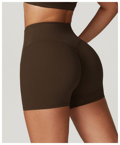 Women High Waist Hip Lifting Shapewear Gym Shorts