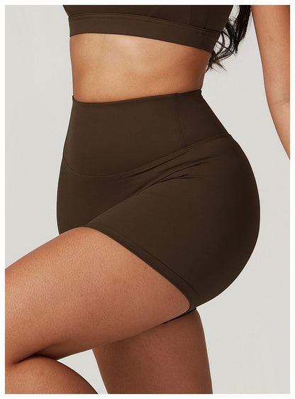 Women High Waist Hip Lifting Shapewear Gym Shorts