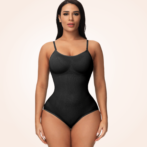 Open Crotch Full Body V-Neck Tummy Control Shaper Brief