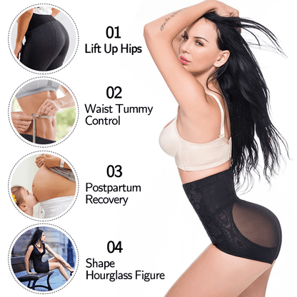 Firm Compression Postpartum Shaper Panty with Adjustable Waist Hooks