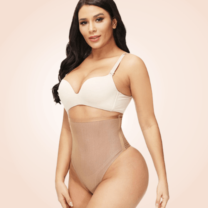 High-Waisted Stretch Underwear Thong Shaper