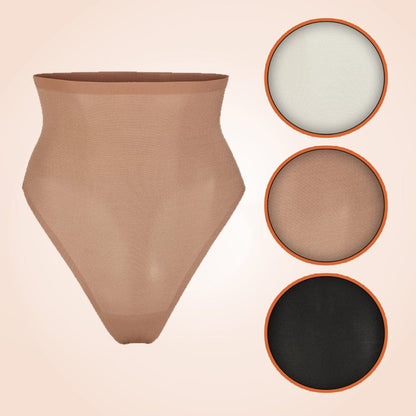 High-Waisted Stretch Underwear Thong Shaper