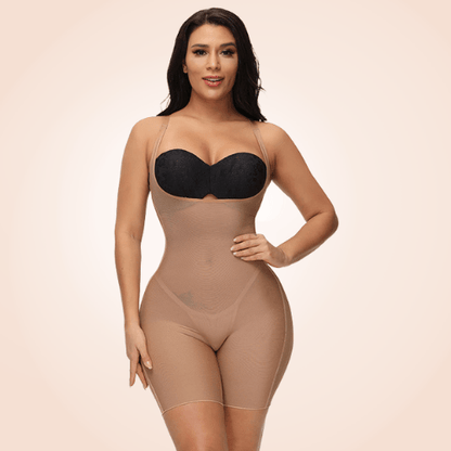 Low Back Sheer Sculpting BodySuit Invisible Shapewear