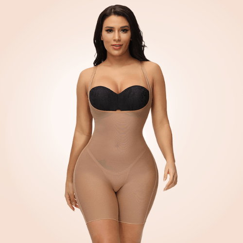 Low Back Sheer Sculpting BodySuit Invisible Shapewear