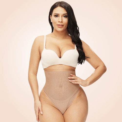 High-Waisted Stretch Underwear Thong Shaper