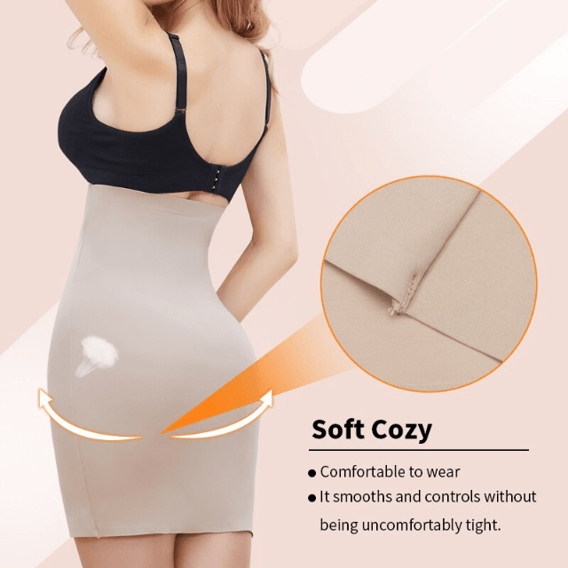 Seamless High Waist Long Shaper Skirt Slip
