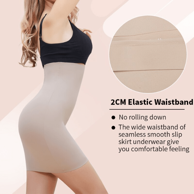 Seamless High Waist Long Shaper Skirt Slip