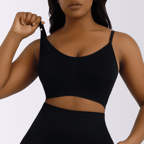 Seamless Non Wired Bra and Tummy Control Shaper Shorts Set