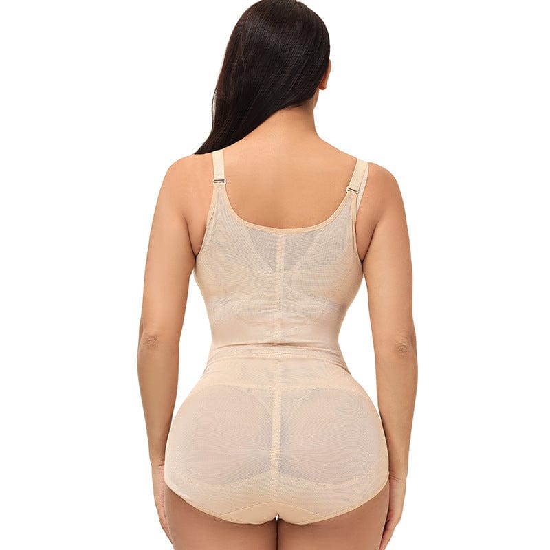 Women Bodysuit Sheer Openbust Shaper Thong