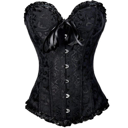 Women's Retro Cross Border Jacquard Waist Trainer Shaper Corset