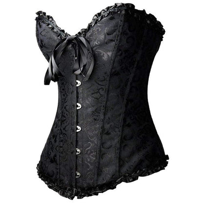 Women's Retro Cross Border Jacquard Waist Trainer Shaper Corset