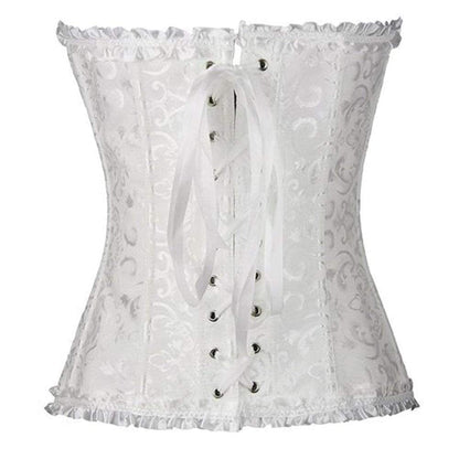 Women's Retro Cross Border Jacquard Waist Trainer Shaper Corset