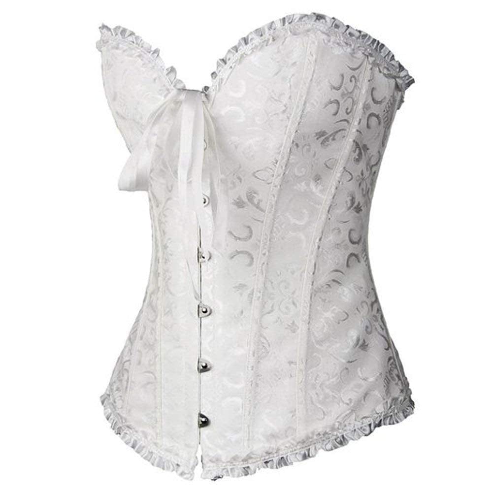 Women's Retro Cross Border Jacquard Waist Trainer Shaper Corset