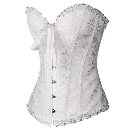 Women's Retro Cross Border Jacquard Waist Trainer Shaper Corset