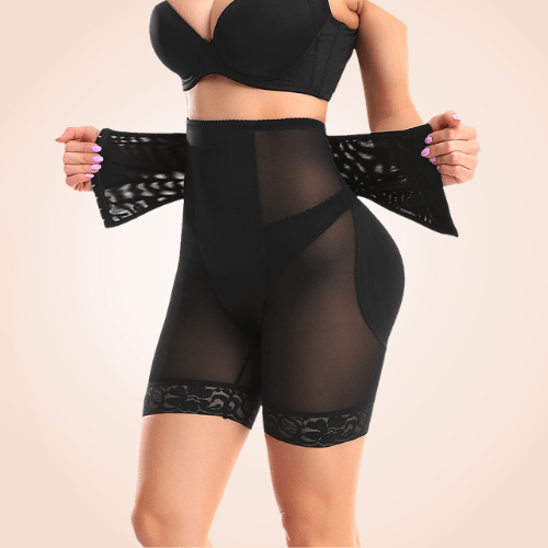 Sheer Mesh Instant Butt Lifting Waist Slimming Shapewear Shorts