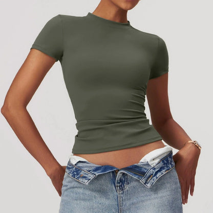 Activewear Quick Dry Gym Shaping Shirt Tops for Women