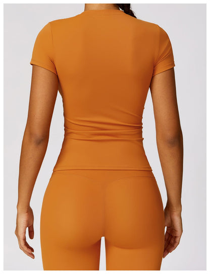 Activewear Quick Dry Gym Shaping Shirt Tops for Women