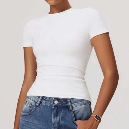 Activewear Quick Dry Gym Shaping Shirt Tops for Women