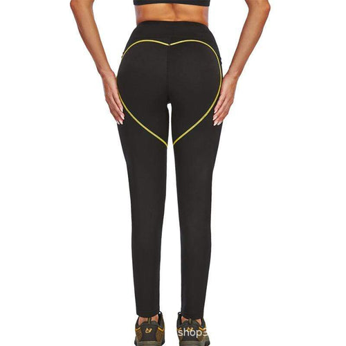 Sports Black High Waisted Gym Corset Sweat Legging For Women