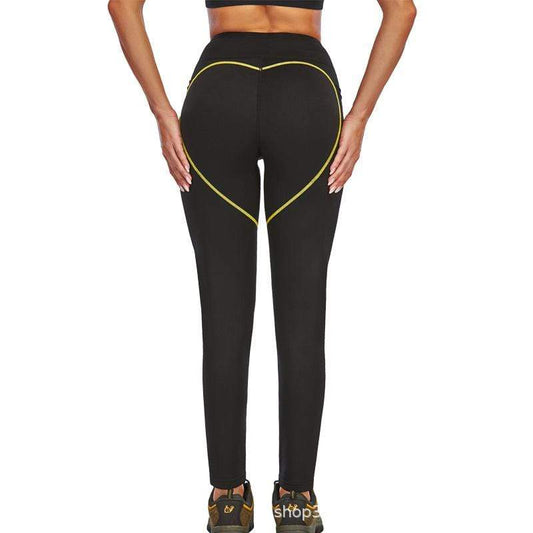 Sports Black High Waisted Gym Corset Sweat Legging For Women