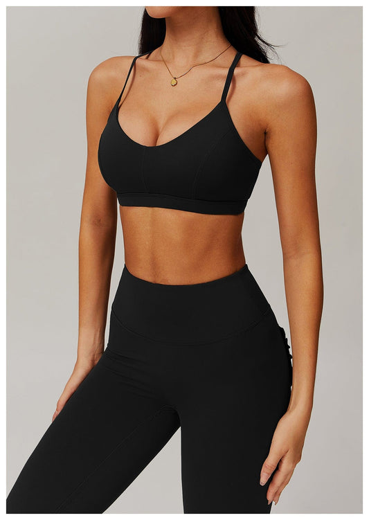 High-Support Sports Bra for Women with Removable Pads