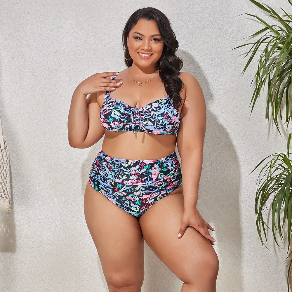 Women's Plus Size Bikini Two Piece Swimwear