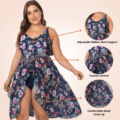 Multi-Design Backless Mesh Long Dress Cover-Up Sexy Beach Two Piece Swimwear