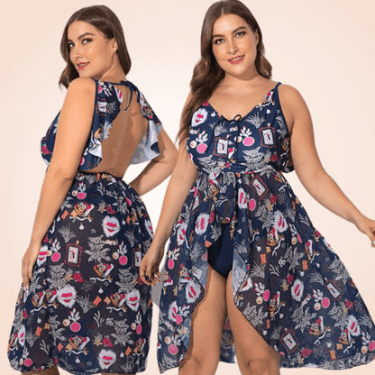 Multi-Design Backless Mesh Long Dress Cover-Up Sexy Beach Two Piece Swimwear