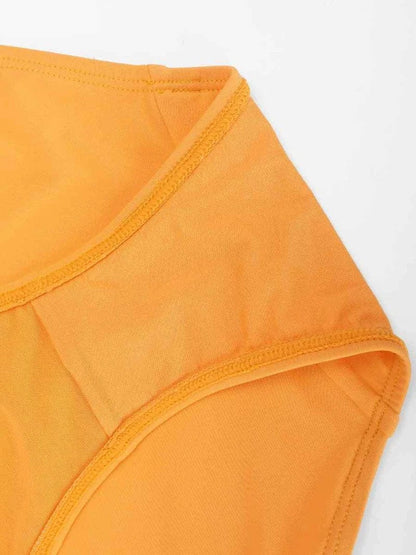 One Piece Plunge Low Back Tummy Control Shaper Swimsuit
