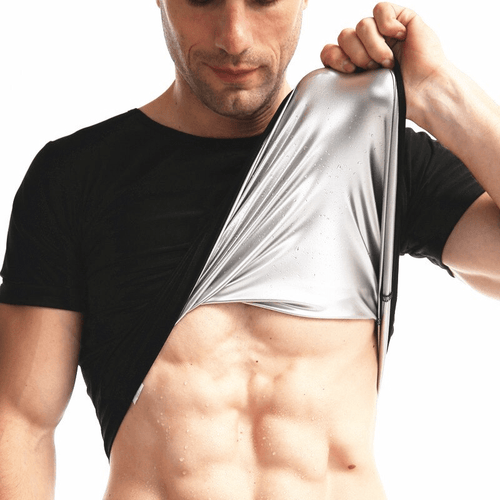 Men Hot Sweat Sauna Compression T-shirt