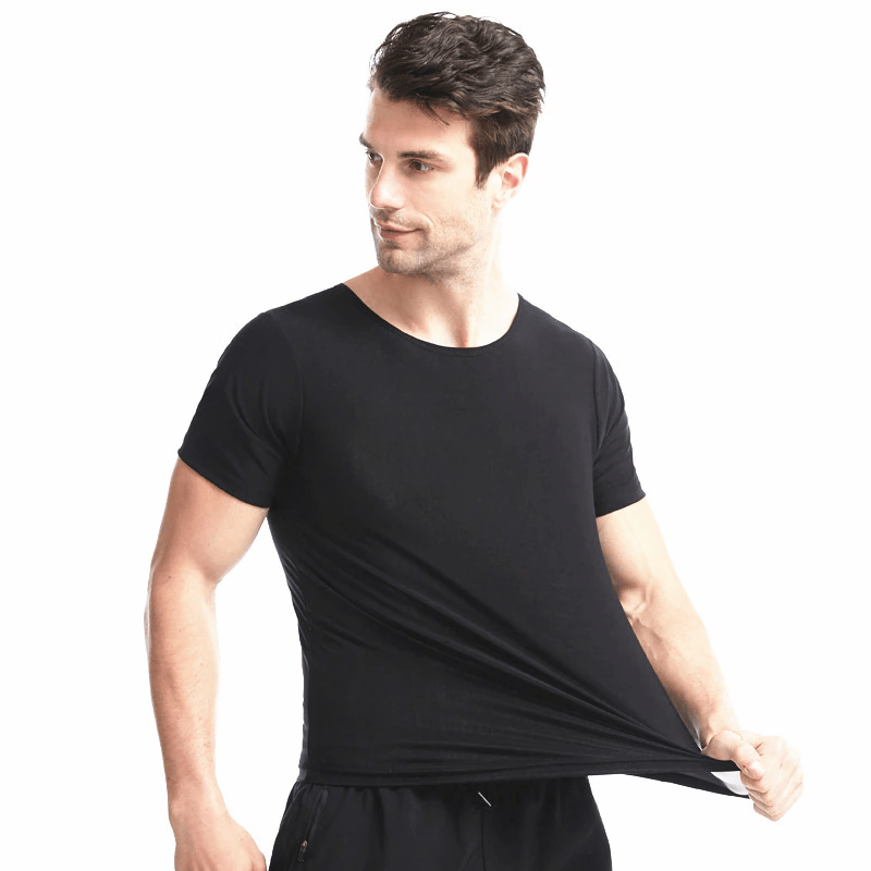 Men Hot Sweat Sauna Compression T-shirt