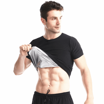 Men Hot Sweat Sauna Compression T-shirt