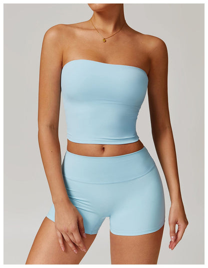 Seamless Strapless Quick-Dry Shaping Tube Tank Top for Women