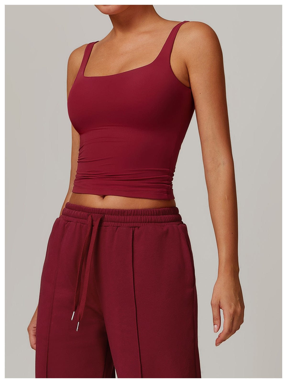 Women’s Seamless Square Neck Tank Top Lightweight Shaping Camisole for Layering & Everyday Wear