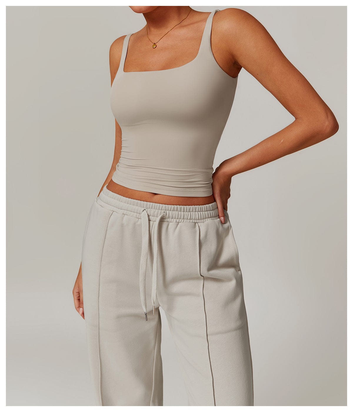 Women’s Seamless Square Neck Tank Top Lightweight Shaping Camisole for Layering & Everyday Wear