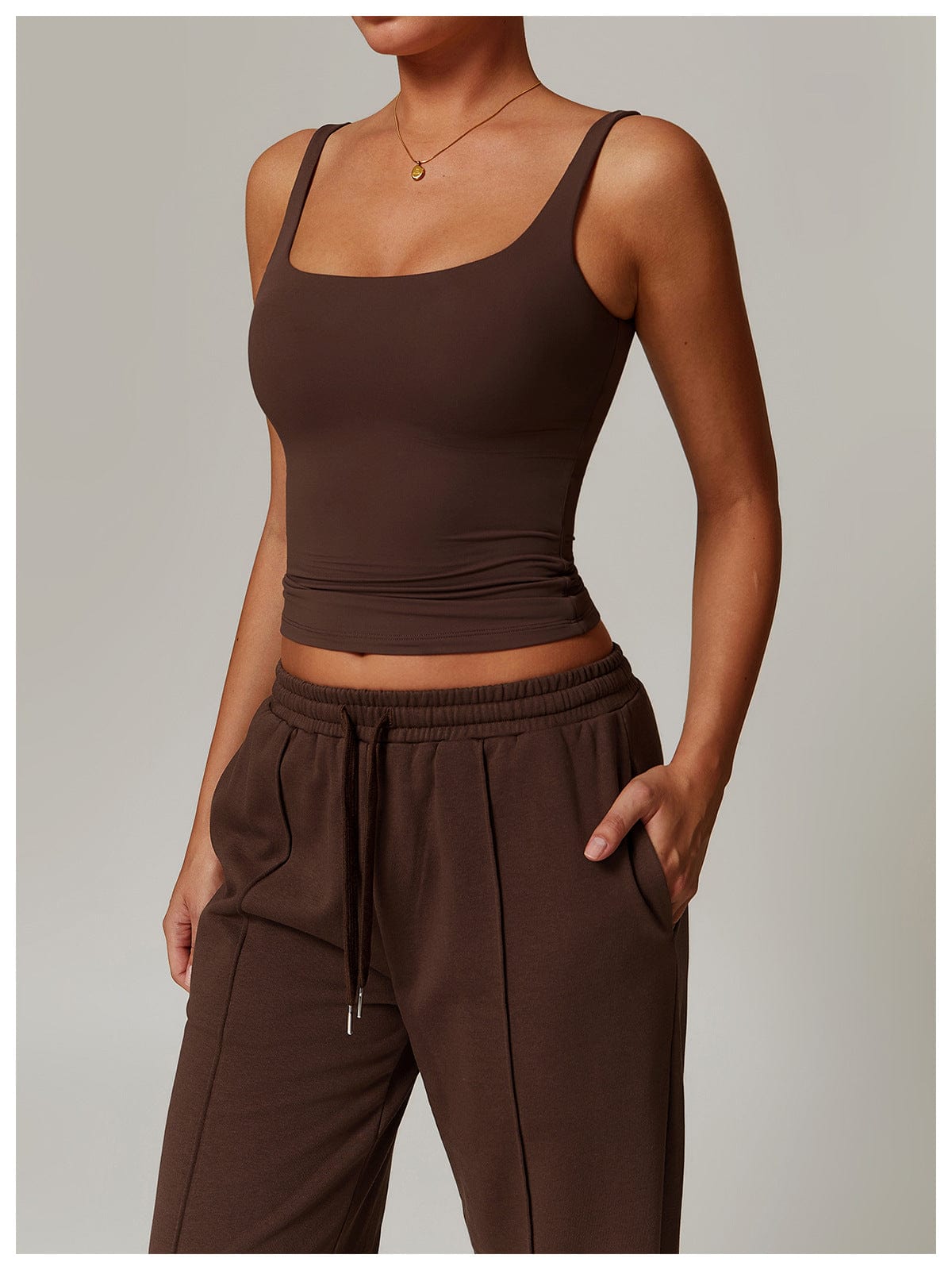Women’s Seamless Square Neck Tank Top Lightweight Shaping Camisole for Layering & Everyday Wear