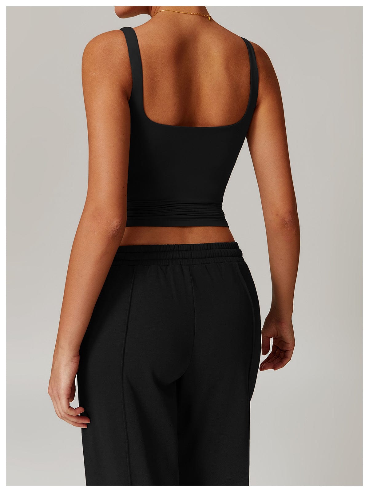 Women’s Seamless Square Neck Tank Top Lightweight Shaping Camisole for Layering & Everyday Wear