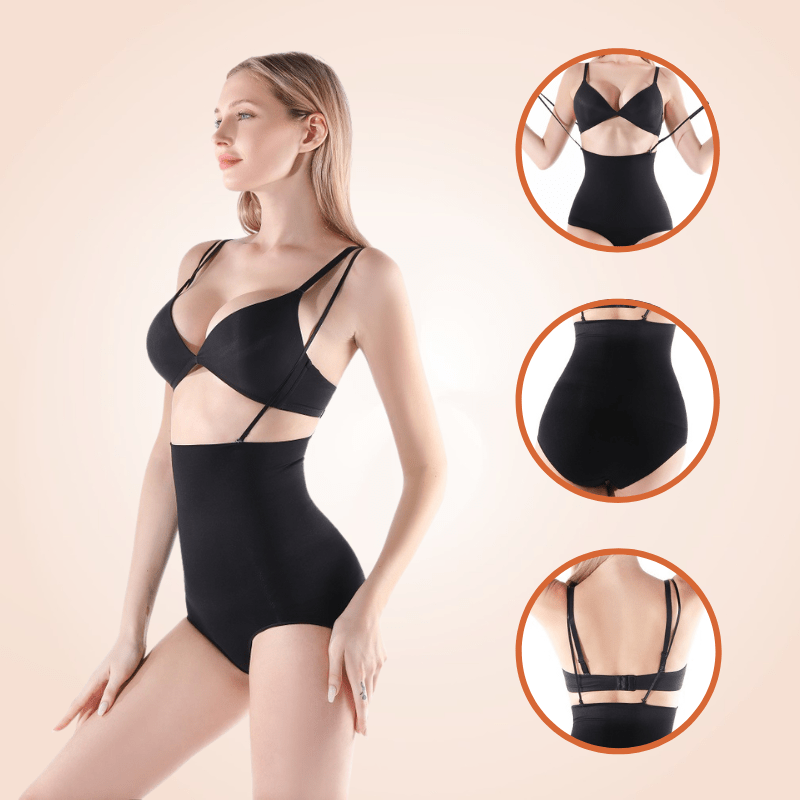 Ultra High Waist With Thin Strap Bodysuit Shaper For Women